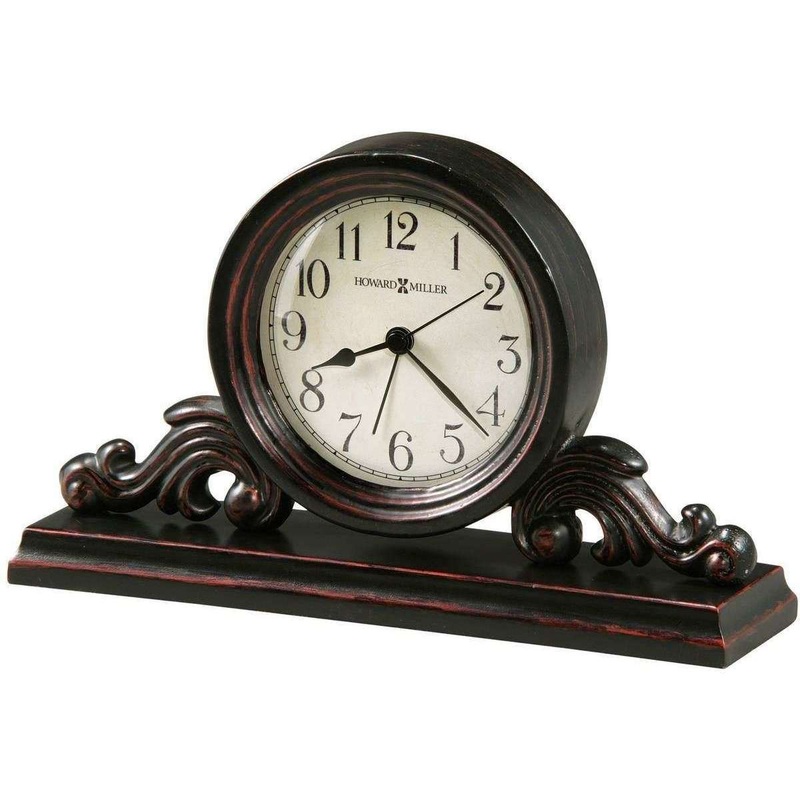 Howard Miller Bishop Tabletop Clock – Worn Black