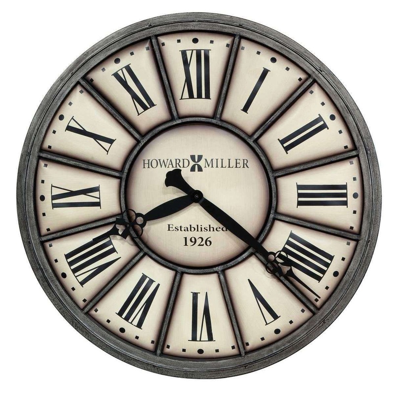 Howard Miller Company Time 11 Wall Clock – Nickel Grey