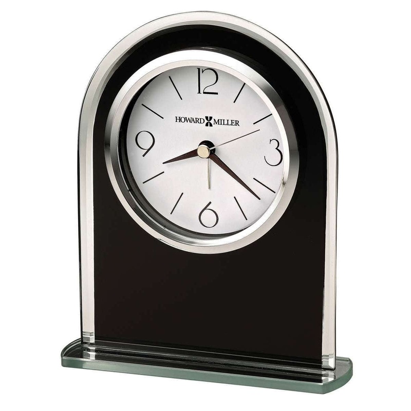 Howard Miller Ebony Luster Tabletop Clock – Black