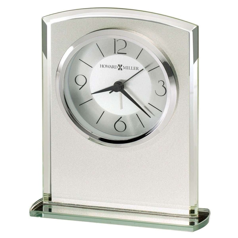 Howard Miller Glamour Tabletop Clock – Frosted Glass