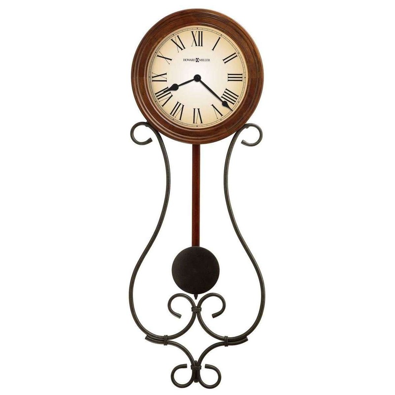 Howard Miller Kersen Wall Clock – Cherry Brown