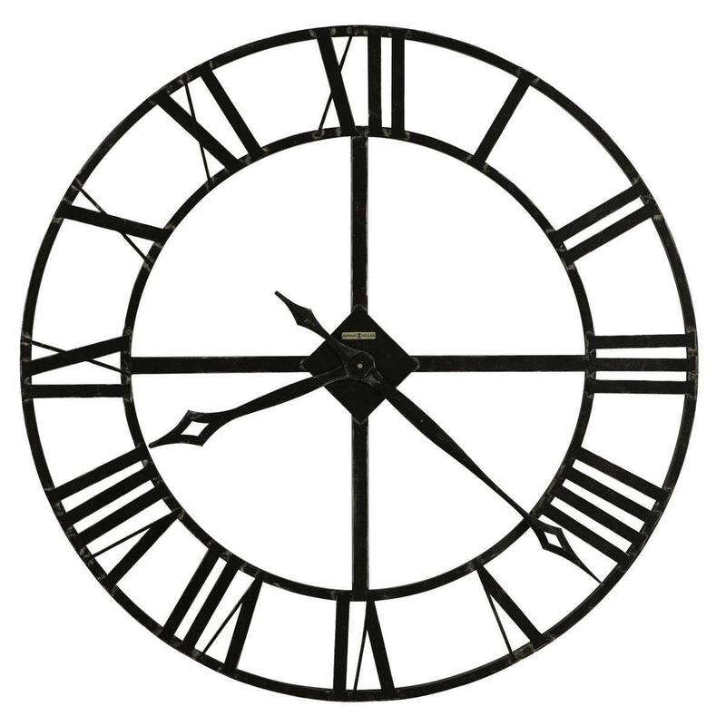 Howard Miller Lacy Wall Clock – Dark Charcoal Grey