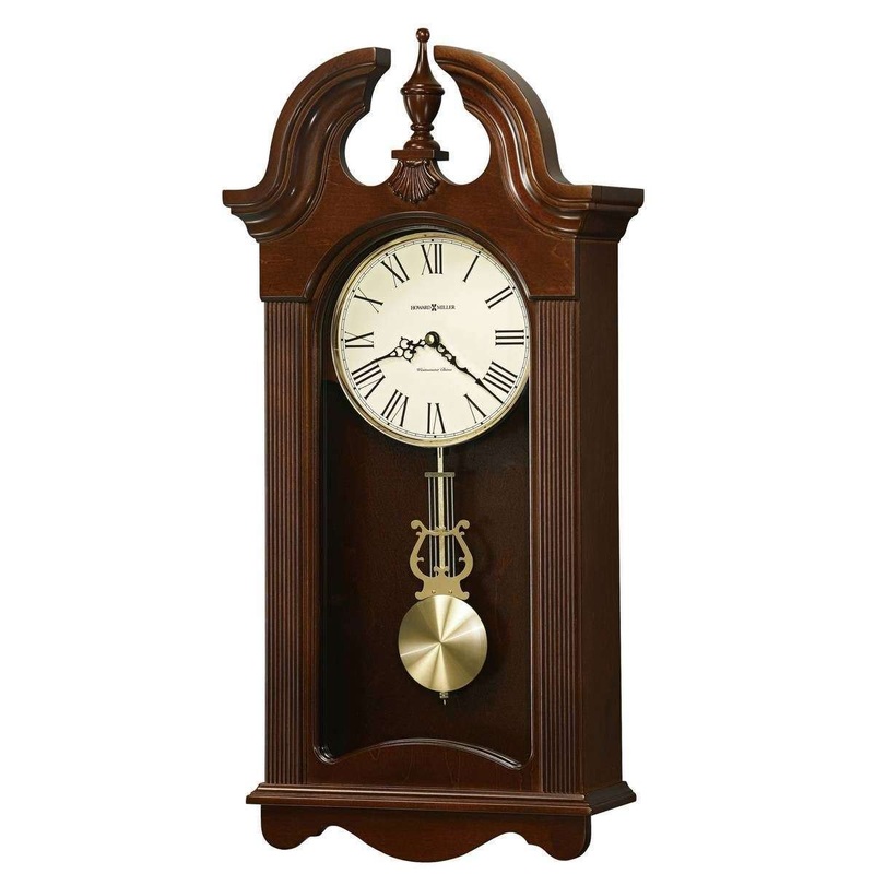 Howard Miller Malia Wall Clock – Cherry Brown