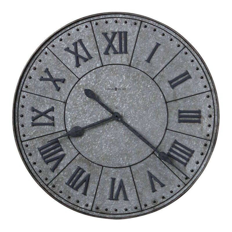 Howard Miller Manzine Wall Clock – Charcoal Grey