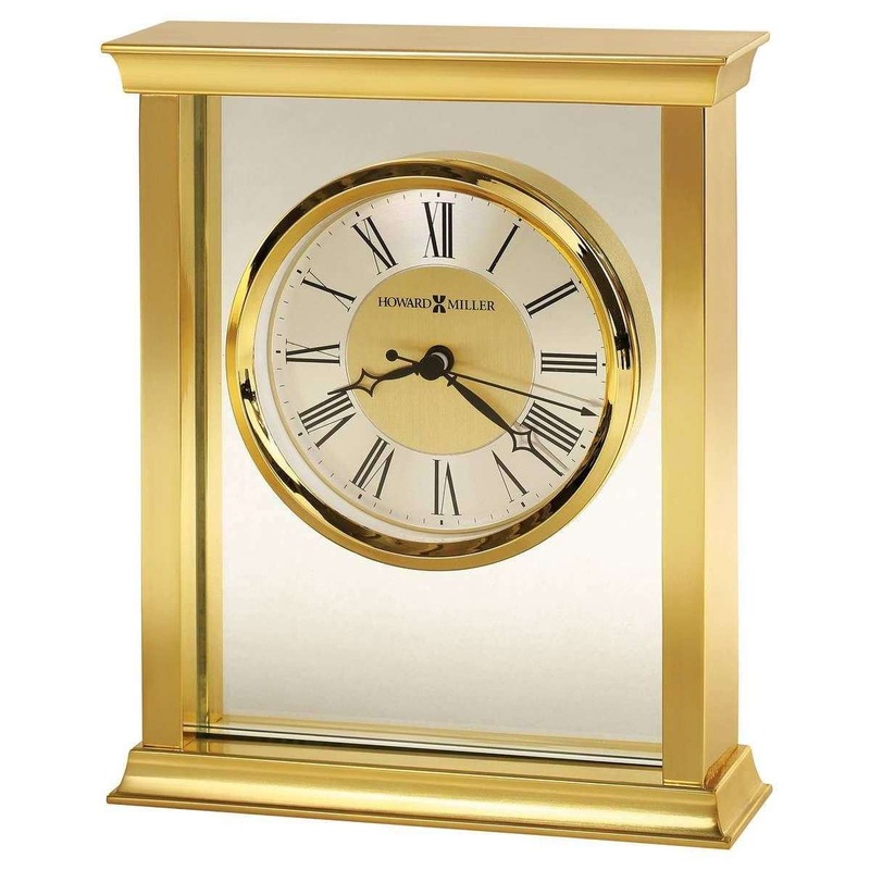 Howard Miller Monticello Tabletop Clock – Brass