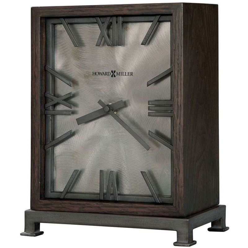 Howard Miller Reid Mantel Clock – Dark Brown/Grey