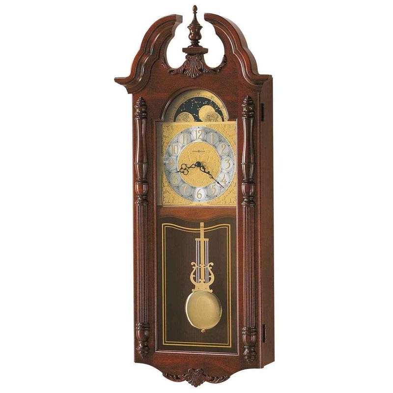 Howard Miller Rowland Wall Clock – Mahogany Brown