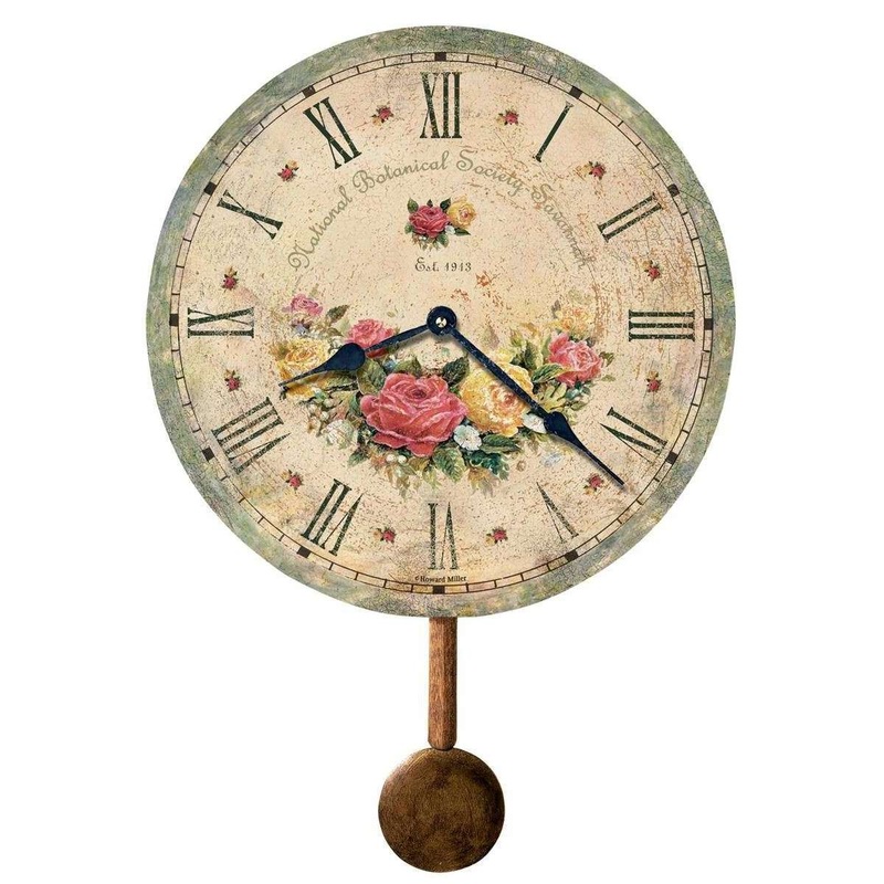 Howard Miller Savannah Botanical VI Wall Clock – Floral Green