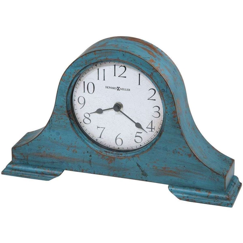 Howard Miller Tamson Mantel Clock – Worn Teal