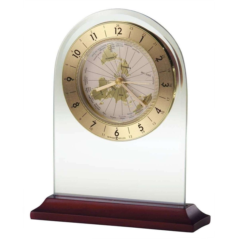 Howard Miller World Time Arch Tabletop Clock – Rosewood