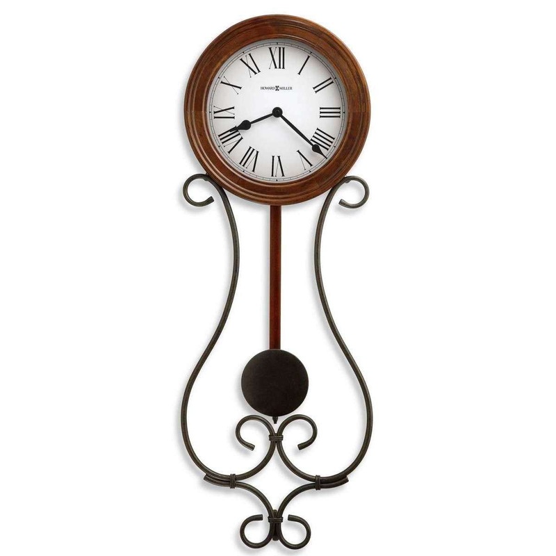 Howard Miller Yvonne Wall Clock – Warm Grey/Brown