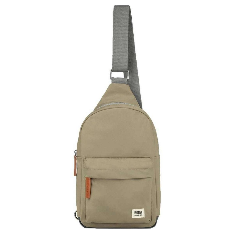 Roka Willesden B Large Recycled Nylon Scooter Bag – Taupe Green
