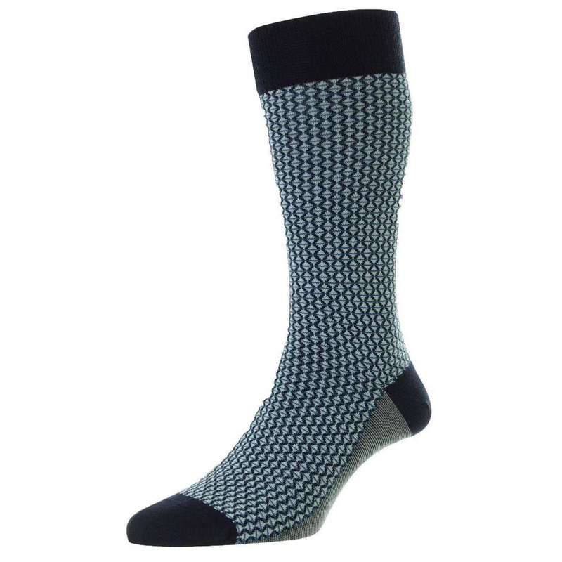 Pantherella Elgar Egyptian Cotton Socks – Navy