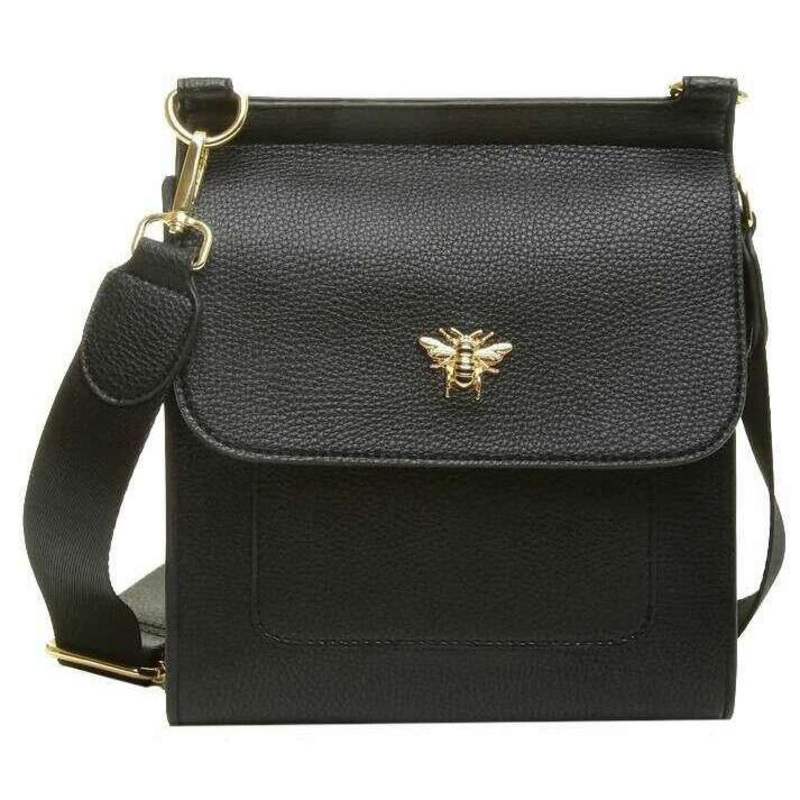 Alice Wheeler London Bloomsbury Crossbody Bag – Black
