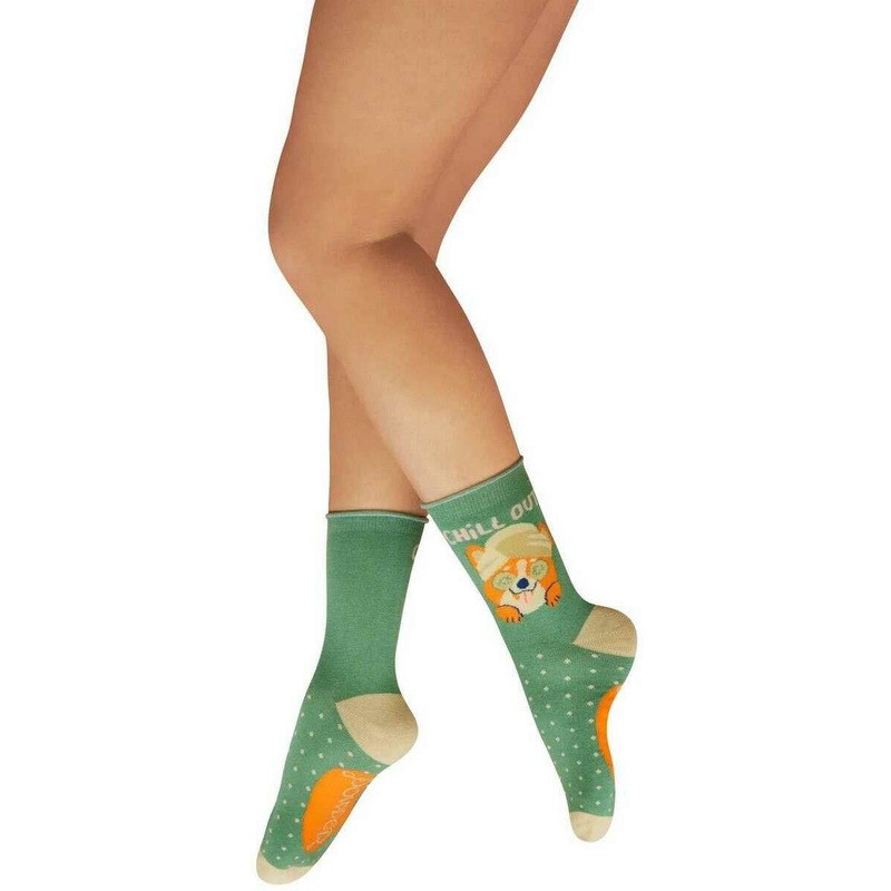 Powder Chilled Corgi Ankle Socks – Fern Green