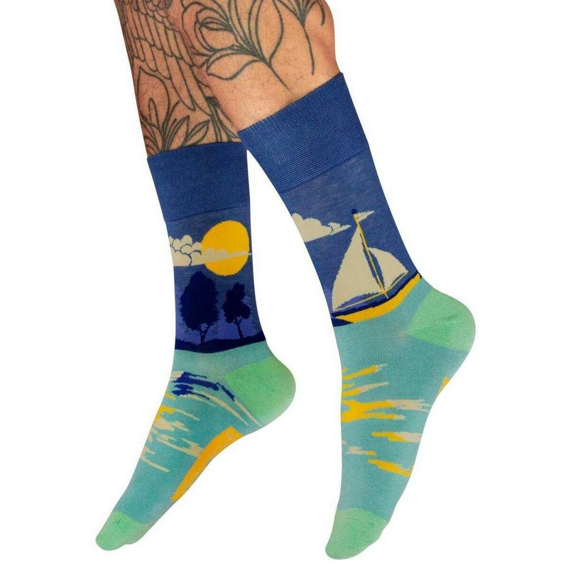 Powder Smooth Sailing Socks – Blue