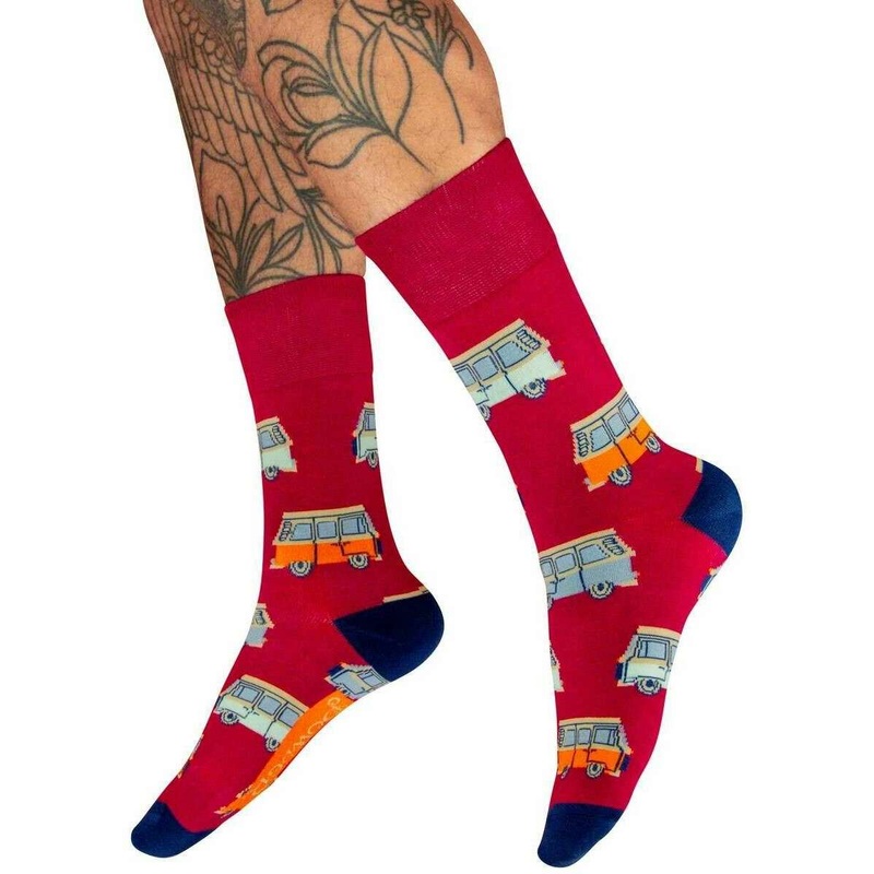 Powder Vintage Van Socks – Fuchsia Pink
