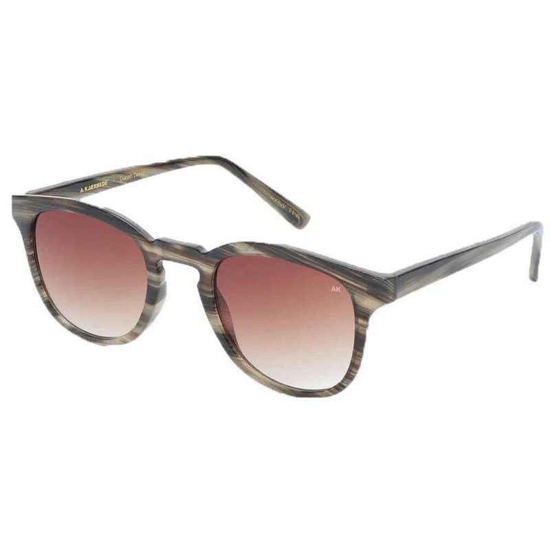 A.Kjaerbede Bate Sunglasses – Striped Horn Brown