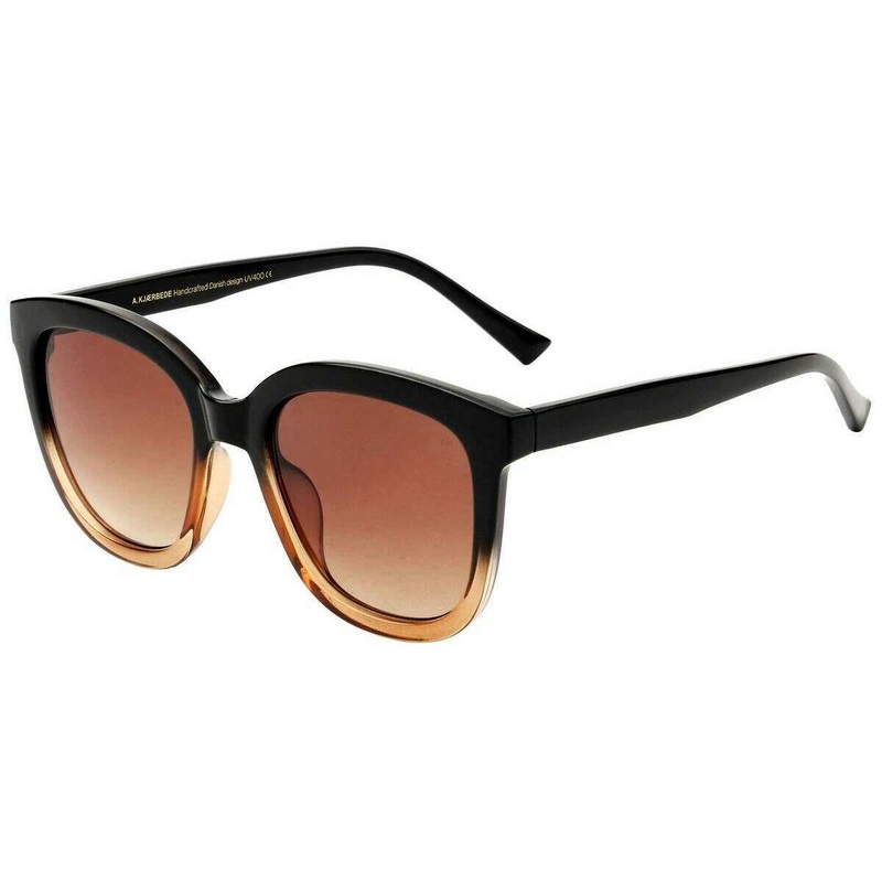A.Kjaerbede Billy Sunglasses – Black/Brown Transparent
