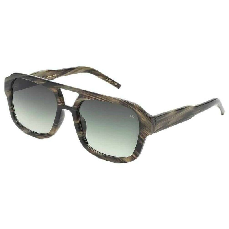 A.Kjaerbede Kaya Sunglasses – Striped Horn Brown