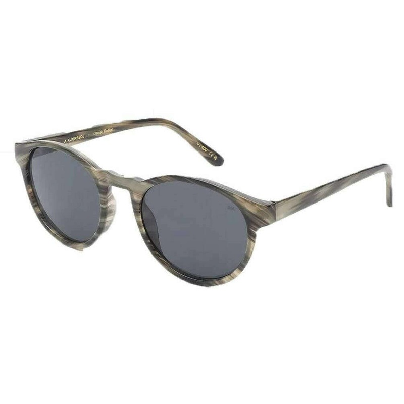 A.Kjaerbede Marvin Sunglasses – Striped Horn Brown