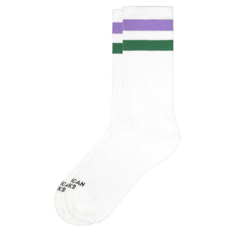 American Socks Joker Mid High Socks – White