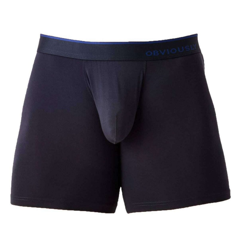 Obviously PrimeMan Boxer Brief 6inch Leg  – Charcoal Black
