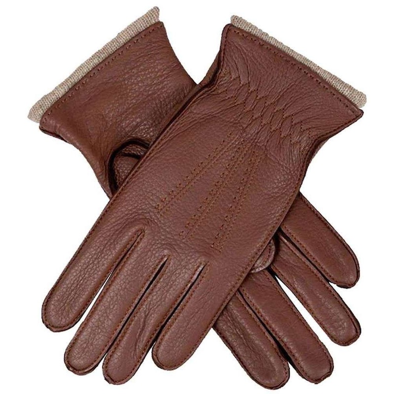 Dents Edna Deerskin Leather Gloves – Walnut Brown