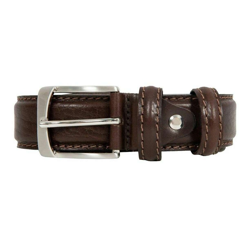 Dents Heritage Lined Full-Grain Leather Belt – Brown