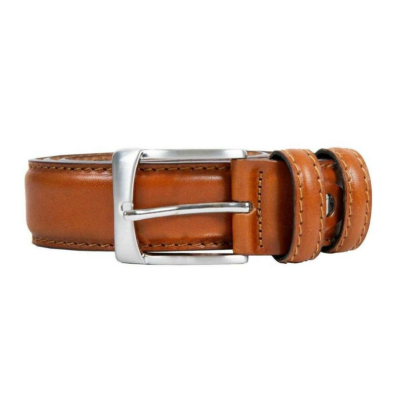 Dents Heritage Lined Full-Grain Leather Belt – Tan