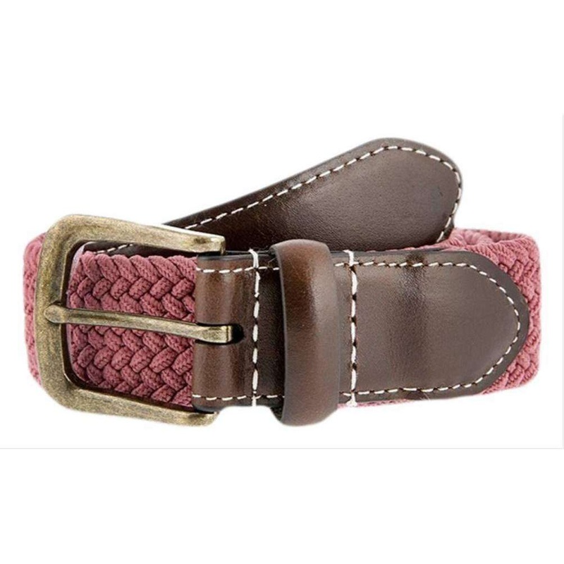 Dents Stretch Elastic Webbing Belt – Flamingo Red
