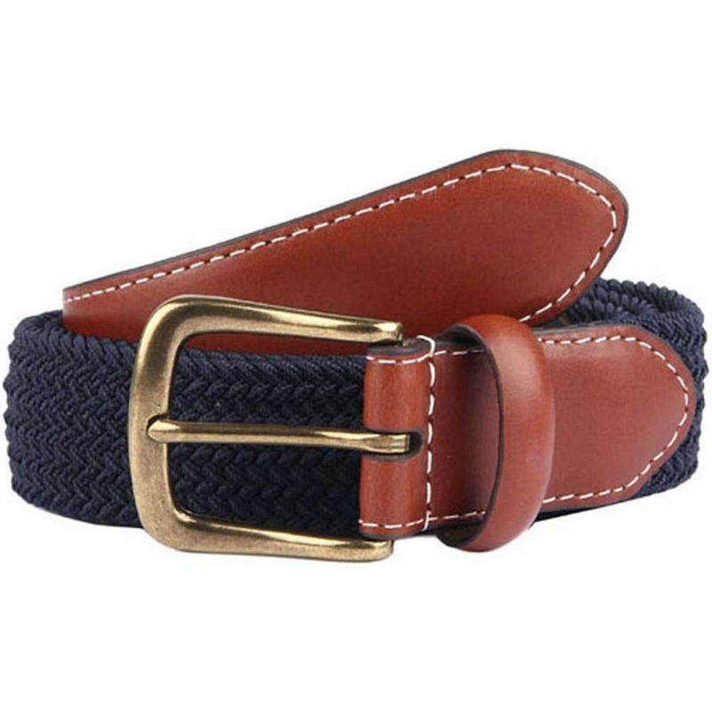 Dents Stretch Elastic Webbing Belt – Navy