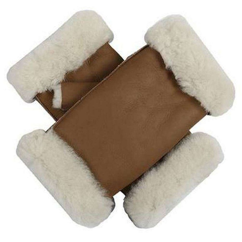 Dents Vera Sheepskin Mittens – Camel Brown