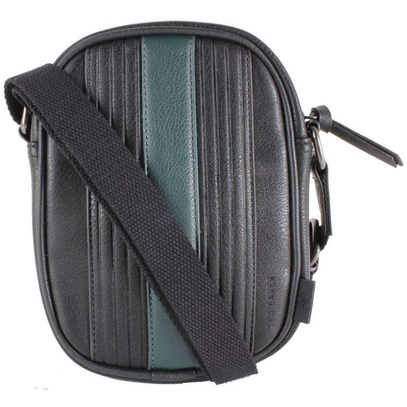Ted Baker Evver Striped Flight Bag – Black