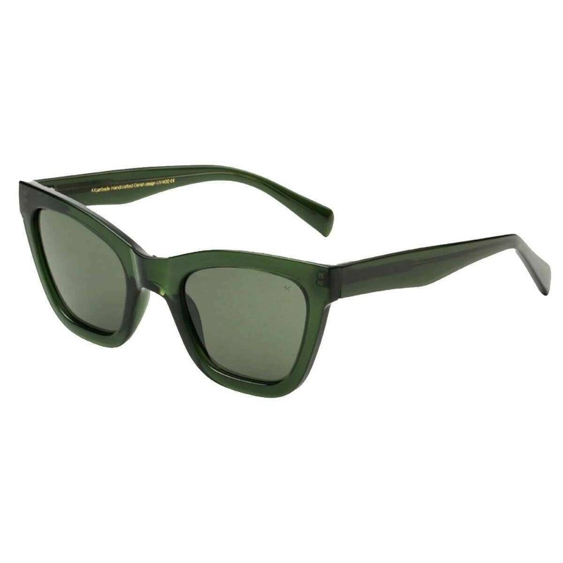 A.Kjaerbede Big Kanye Sunglasses – Dark Green Transparent