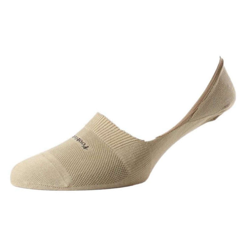 Pantherella Footlet Egyptian Cotton Foot Liner Socks – Light Khaki