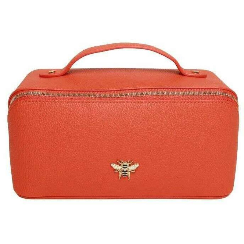Alice Wheeler London Mini Train Case – Orange