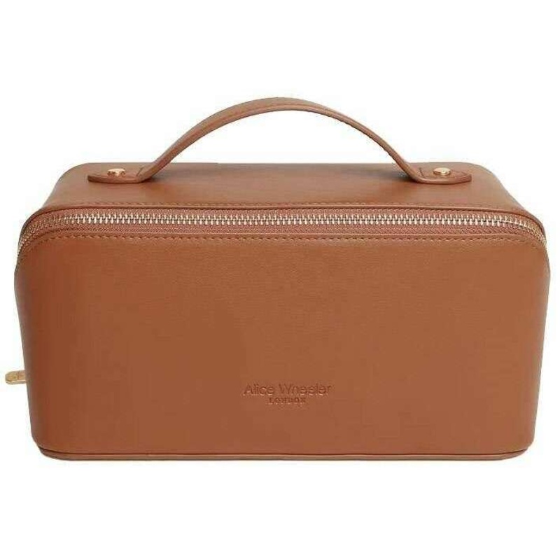 Alice Wheeler London Nappa London Train Case – Tan