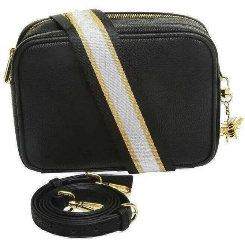 Alice Wheeler London Soho Camera Crossbody Bag – Black