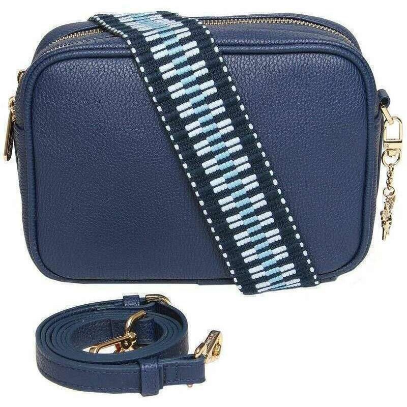 Alice Wheeler London Soho Camera Crossbody Bag – Navy