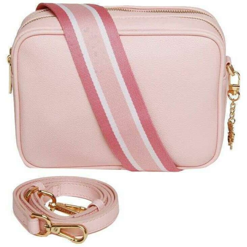 Alice Wheeler London Soho Camera Crossbody Bag – Pastel Pink