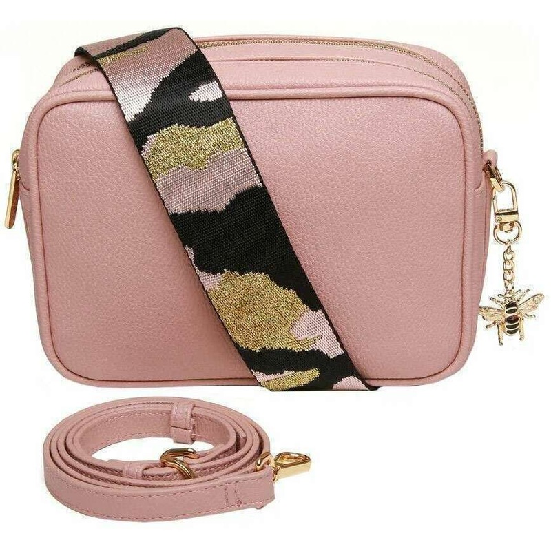 Alice Wheeler London Soho Camera Crossbody Bag – Pink