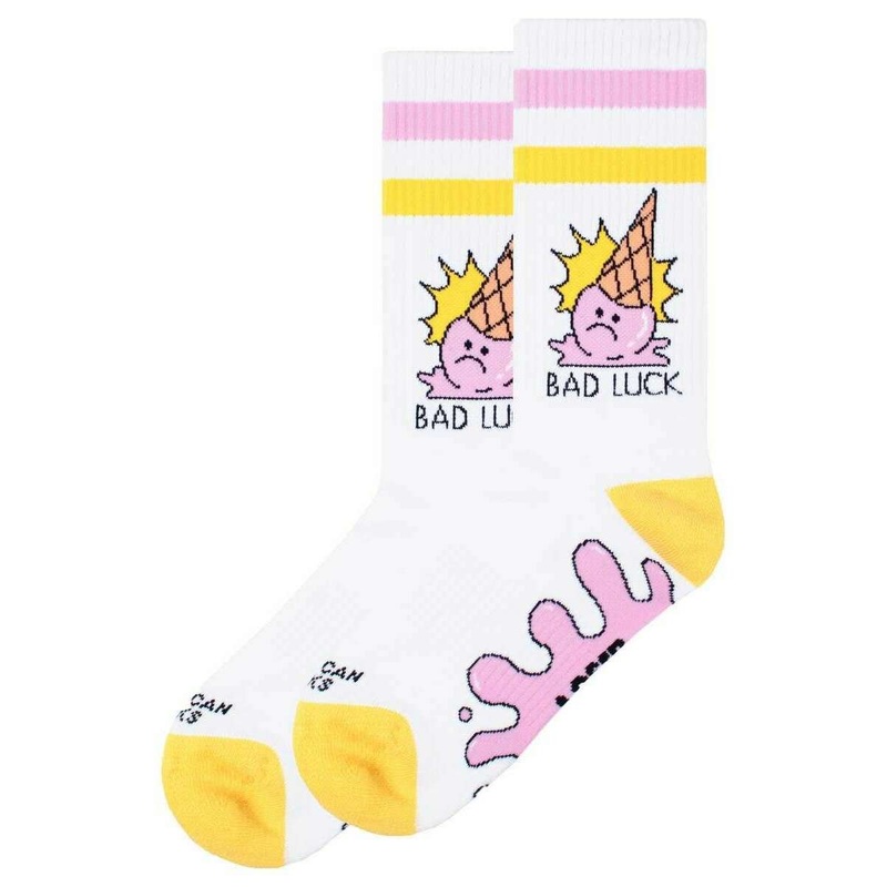 American Socks Loser Mid High Socks – White