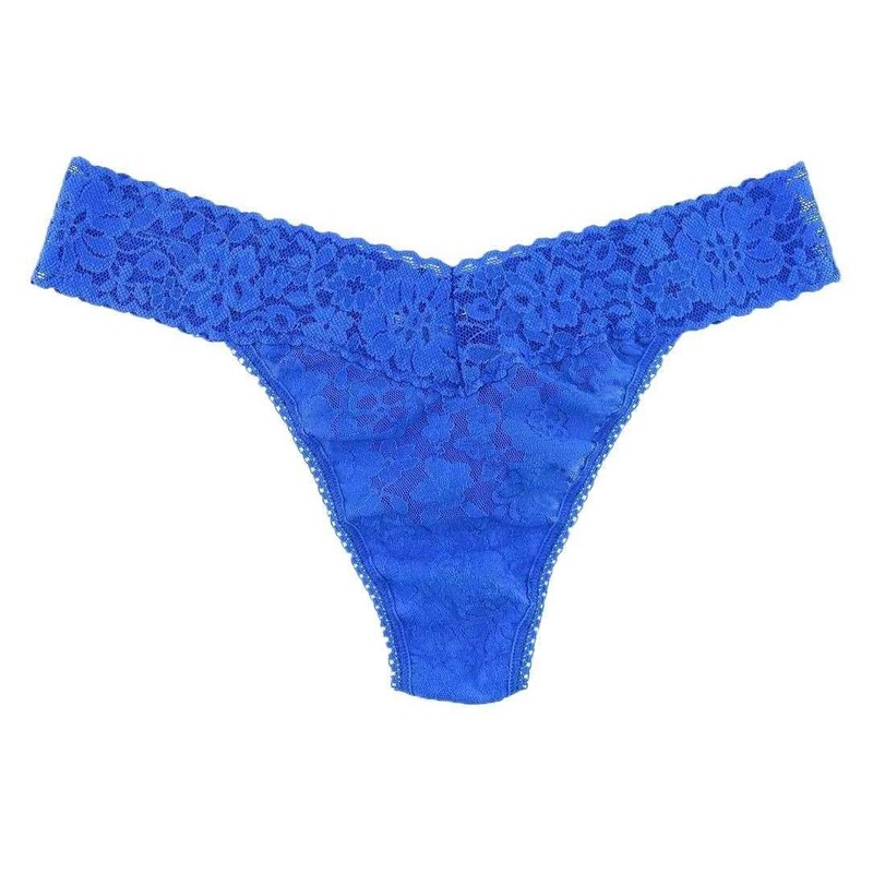 Hanky Panky Daily Lace Original Rise Thong – Bold Blue