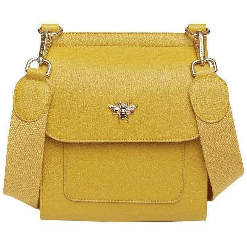 Alice Wheeler London Bloomsbury Crossbody Bag – Ochre Yellow