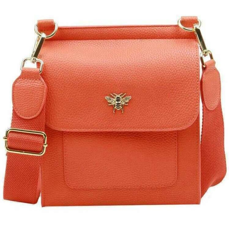 Alice Wheeler London Bloomsbury Crossbody Bag – Orange