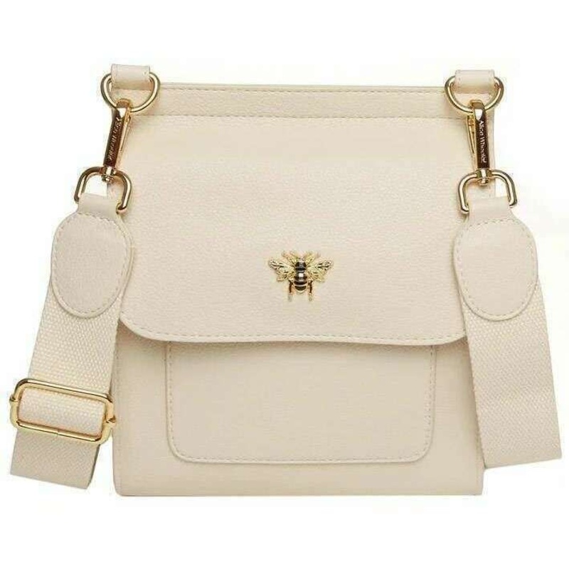 Alice Wheeler London Bloomsbury Crossbody Bag – Pastel Cream