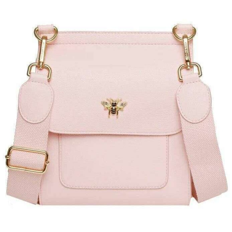 Alice Wheeler London Bloomsbury Crossbody Bag – Pastel Pink