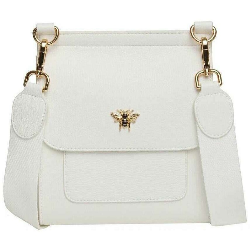 Alice Wheeler London Bloomsbury Crossbody Bag – White
