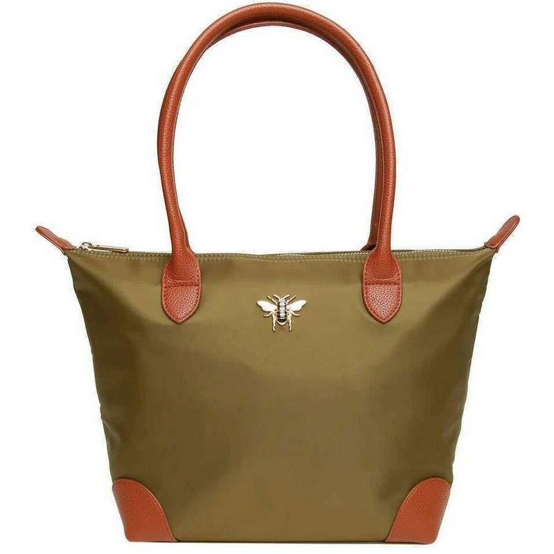 Alice Wheeler London Shoreditch Medium Tote Bag – Olive Green